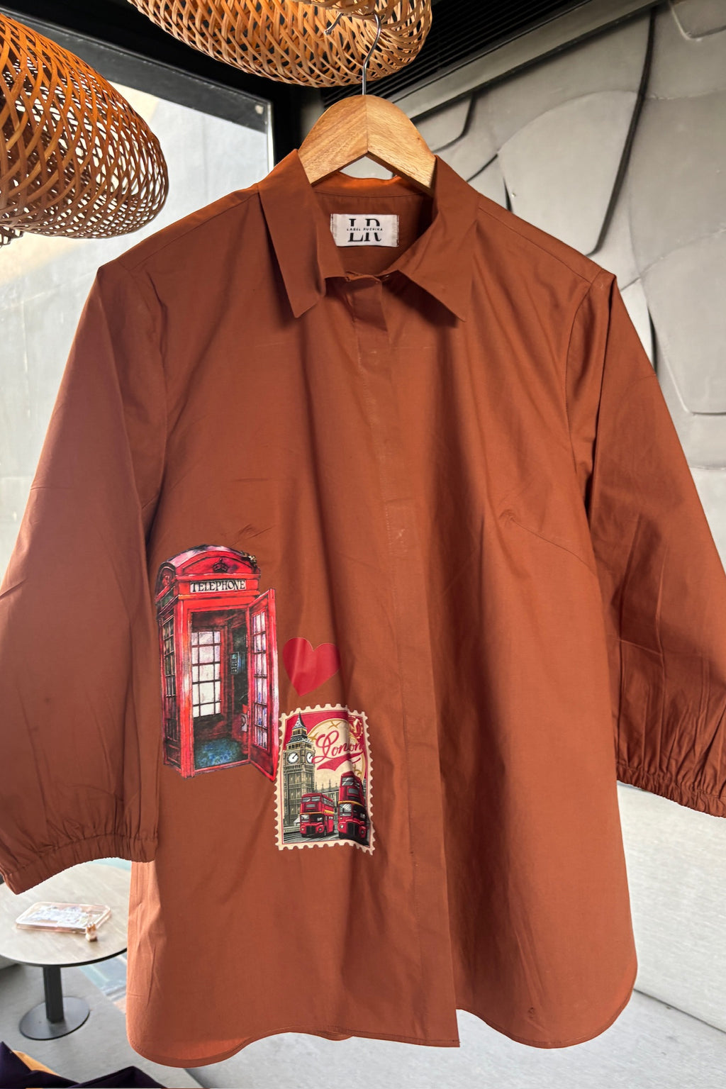 Cocoa Brown Cotton Shirt