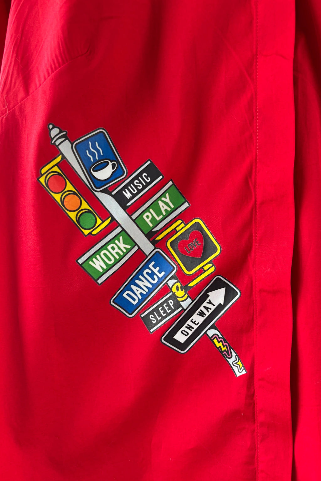 Scarlet Red Cotton Shirt