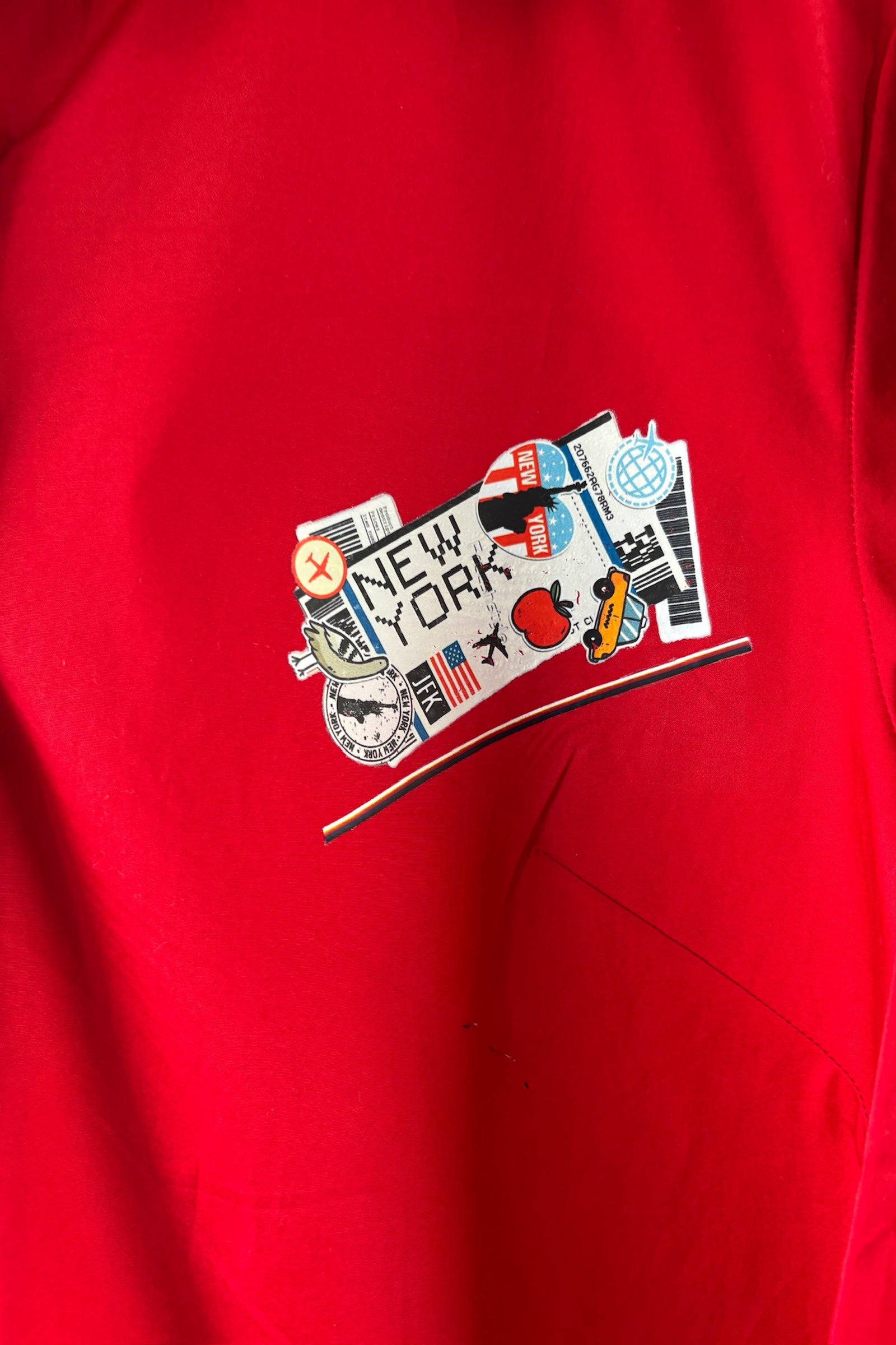 Scarlet Red Cotton Shirt