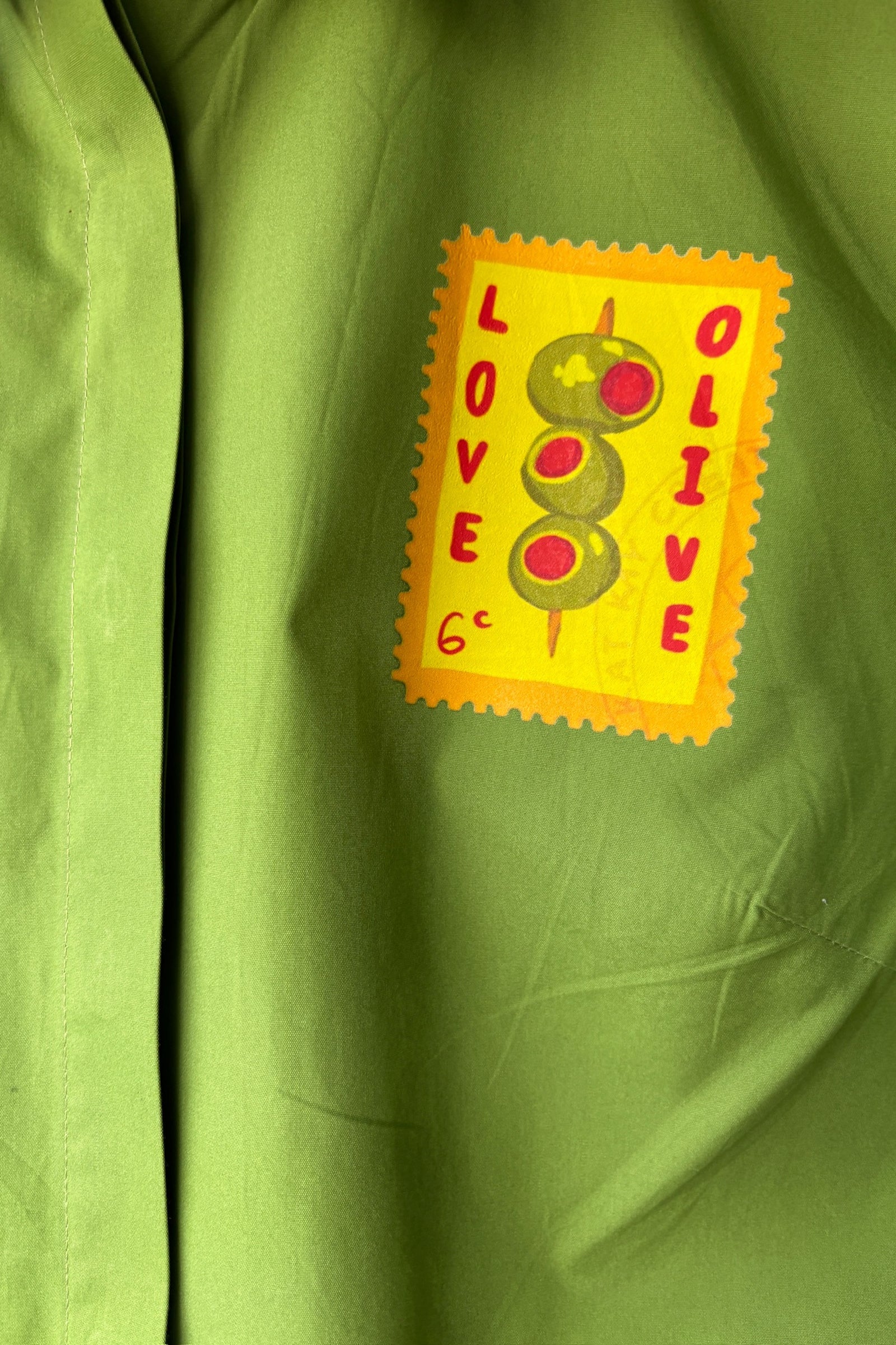 Lime Green Cotton Shirt