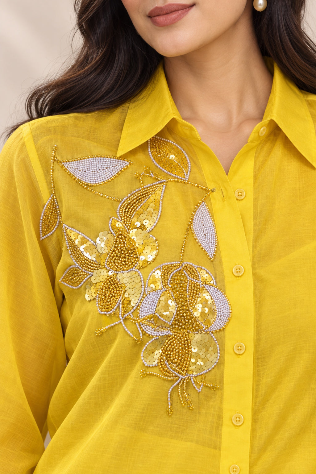 Marigold Organza Co-Ord Set