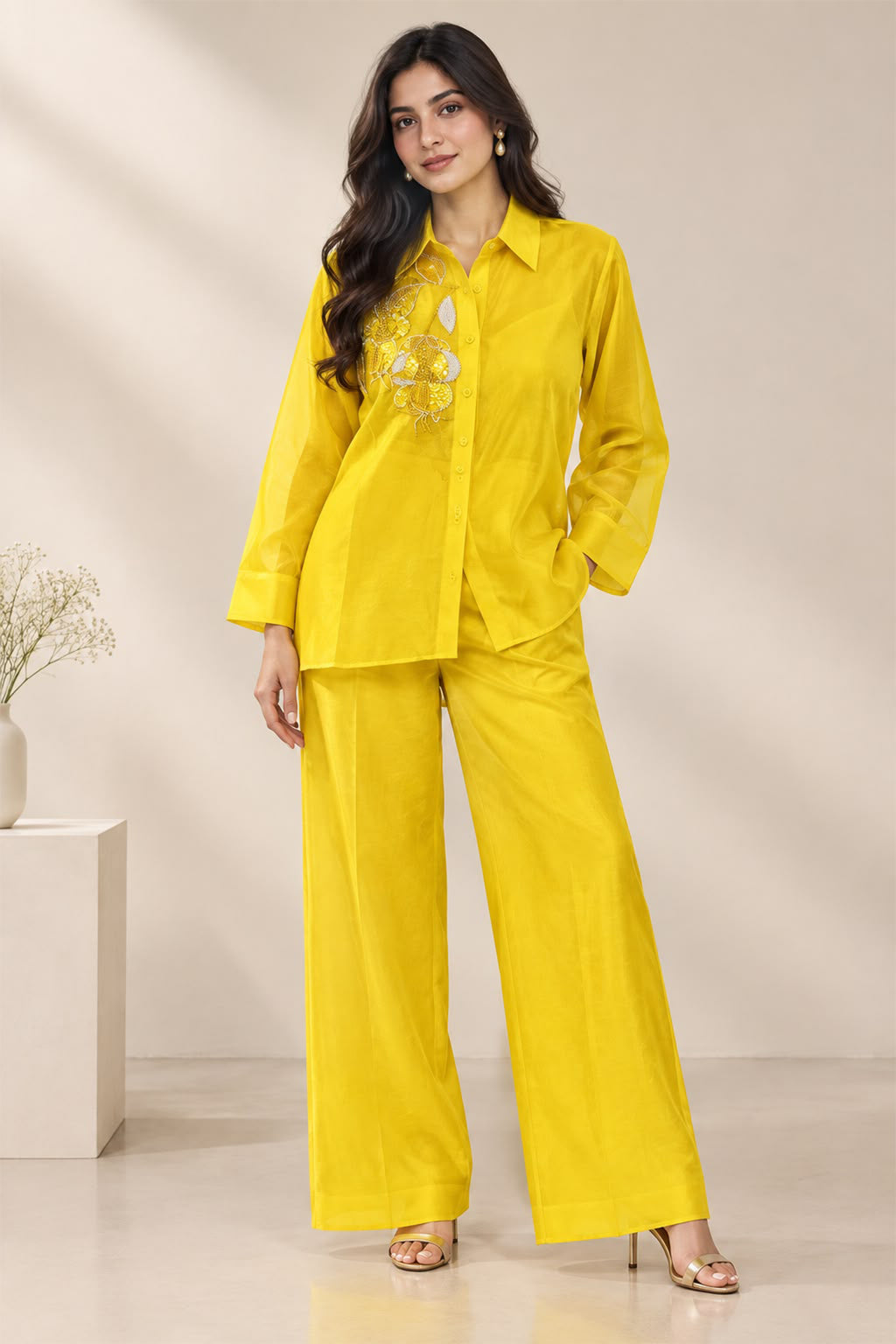 Marigold Organza Co-Ord Set
