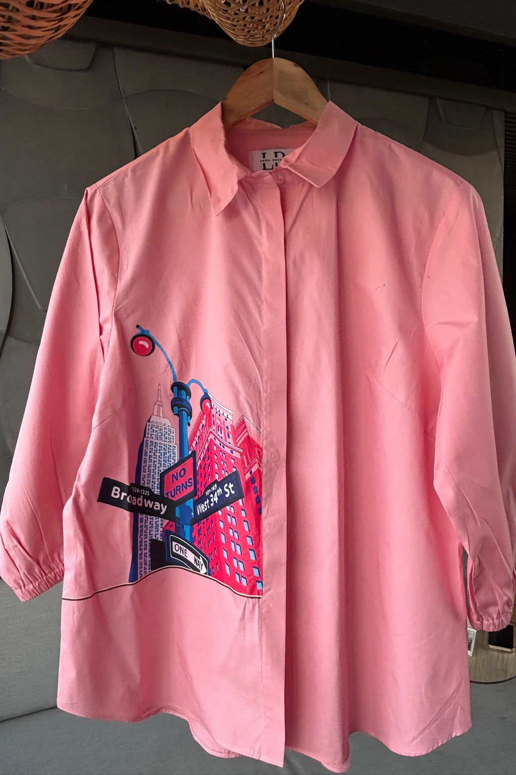 Blush Pink Cotton Shirt