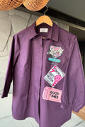 Plum Purple Cotton Shirt