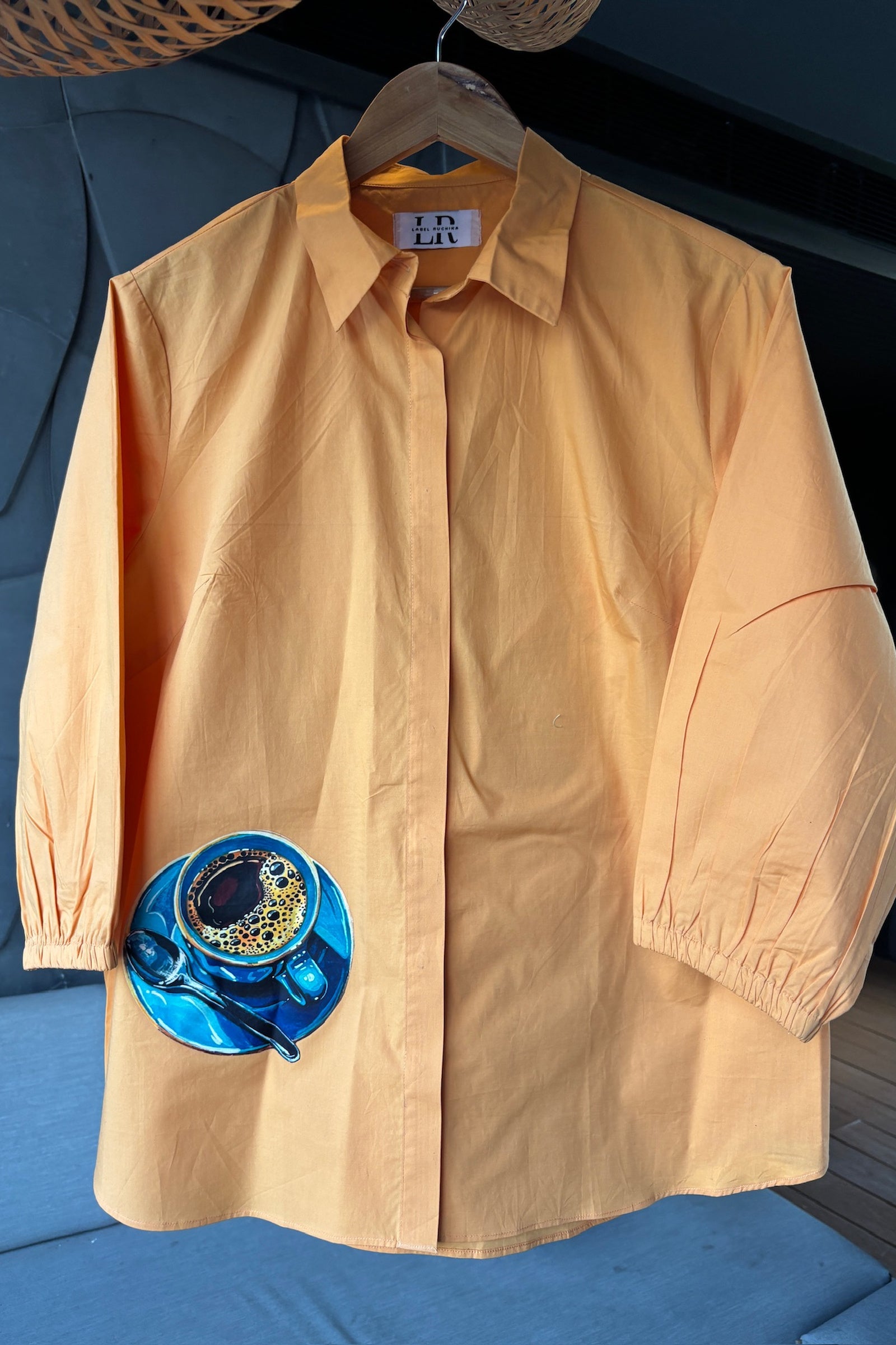 Peach Cotton Shirt