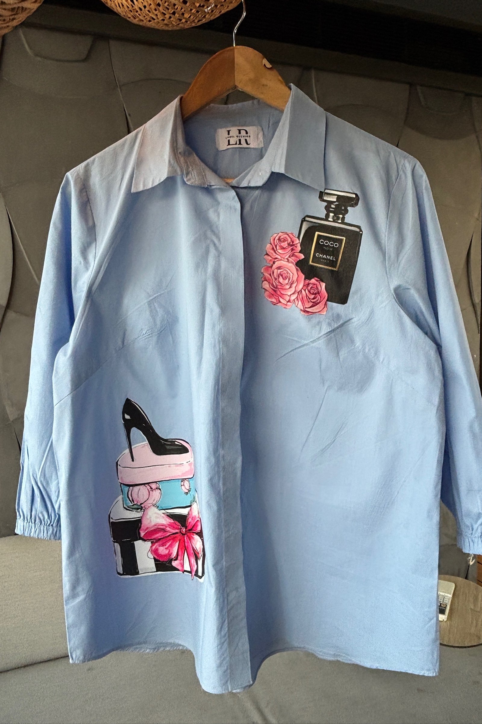 Powder Blue Cotton Shirt