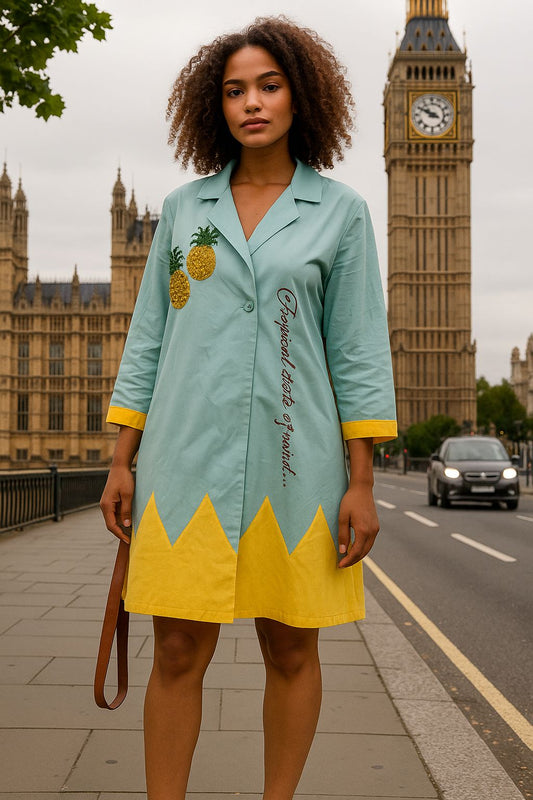 Tropical State of Mind Coat Dress